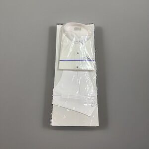 Men's Classic Pique Wing‎ Collar Tuxedo Shirt Convertible Cuffs With Vest 2XL